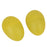 Crofta 1 Pair Plastic Percussion Musical Egg Maracas Shakers - Lemon Yellow