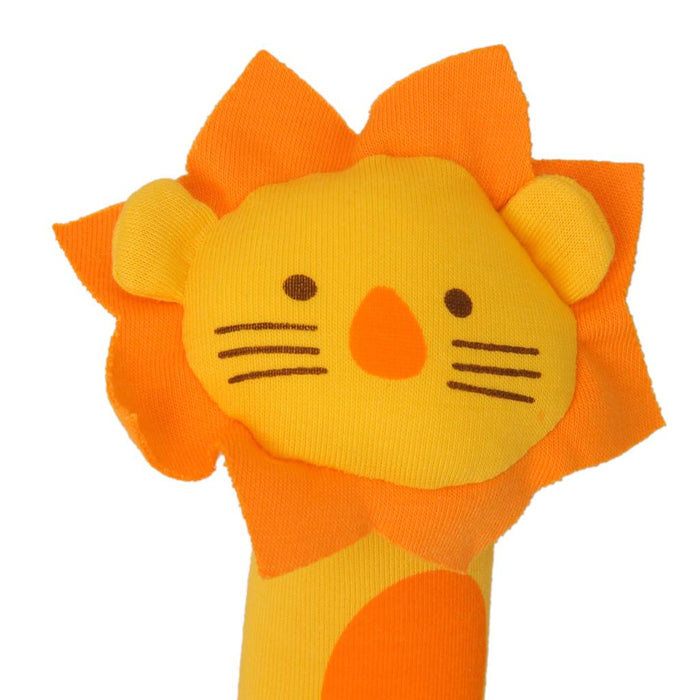 Crofta Lion Pattern Cloth Fabric Squeaker Bar Sound Baby Play Toy