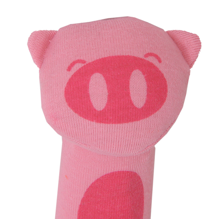 Crofta Pig Pattern Cloth Fabric Squeaker Bar Sound Baby Play Toy