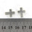 Crofta 10pcs Antique Silver Zine-alloy Cross Beads DIY Craft