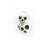 Crofta 10pcs Retro Skull Spacer Beads - Antique silver