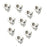 Crofta 10pcs Retro Skull Spacer Beads - Antique silver