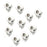 Crofta 10pcs Retro Skull Spacer Beads - Antique silver