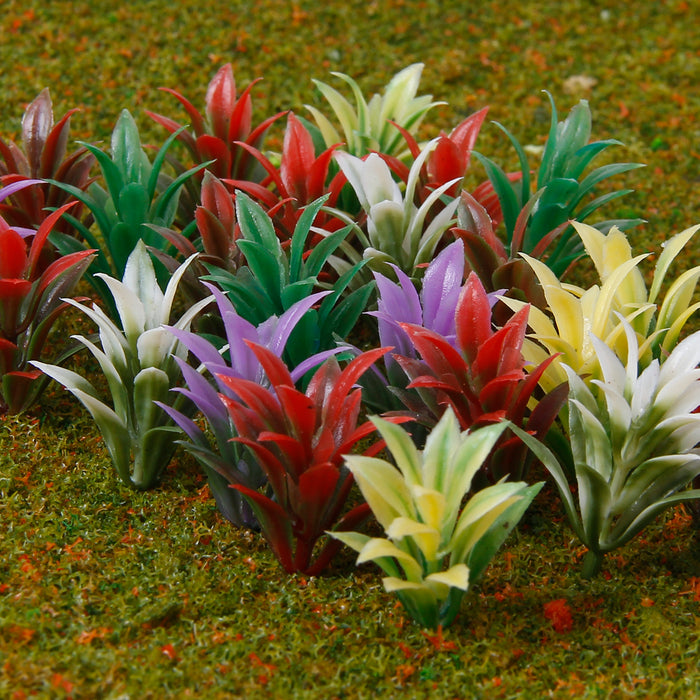 Crofta 100 Pcs Flowering Plants Scenery Landscape Scale 1:100 Red