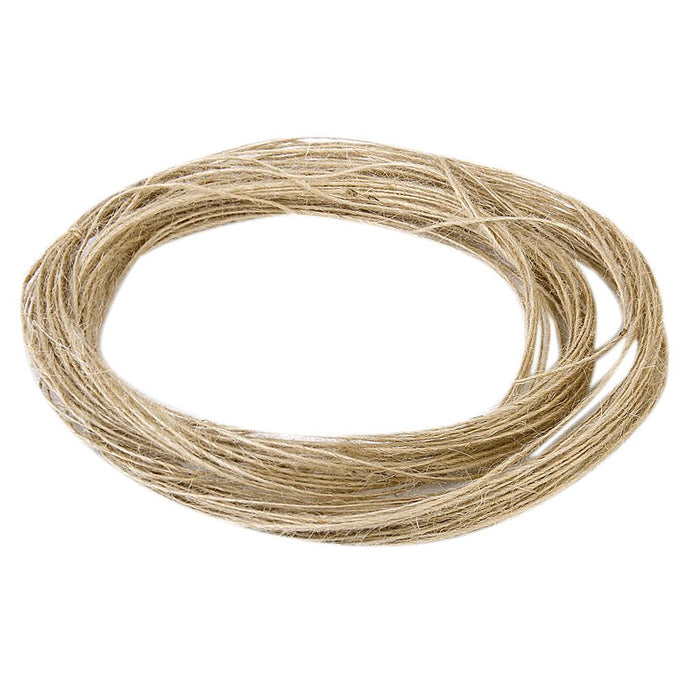 Crofta 1mm Natural Jute Burlap Ribbon Trim Twine String Rustic Wedding Floral Scrapbooking