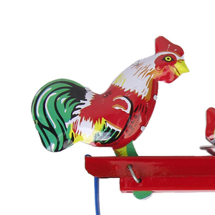 Crofta Vintage Pecking Chicks Tin Toy Collectible Gift