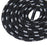 Crofta 1 Pair 47 inch Round Shoe Laces Shoelaces Hiking Sports Sneakers Boots Strings Grey Dots Black