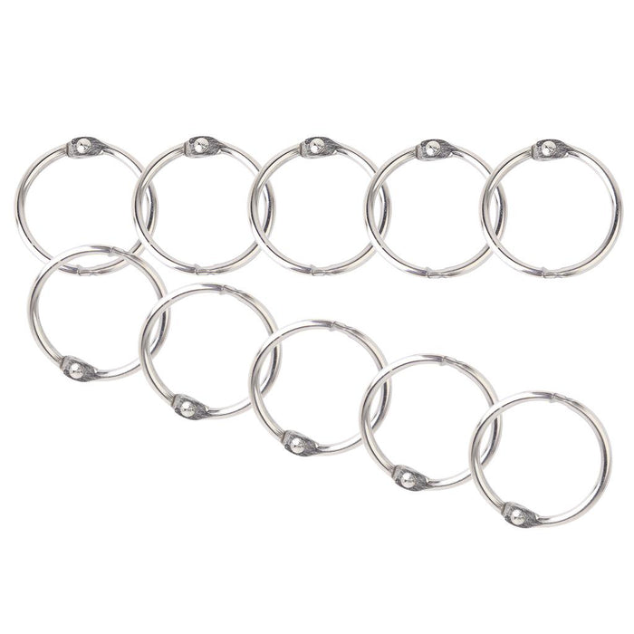 Crofta 10x Hinged Rings for Scrapbooks Albums - 15mm