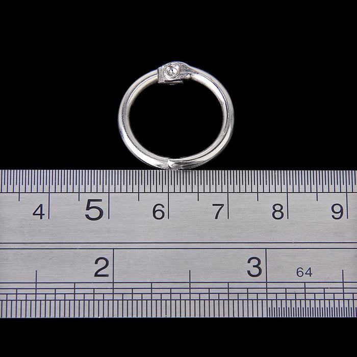 Crofta 10x Hinged Rings for Scrapbooks Albums - 15mm