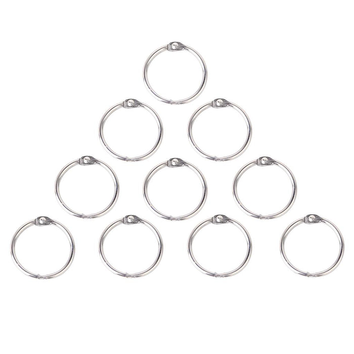 Crofta 10x Hinged Rings for Scrapbooks Albums - 15mm