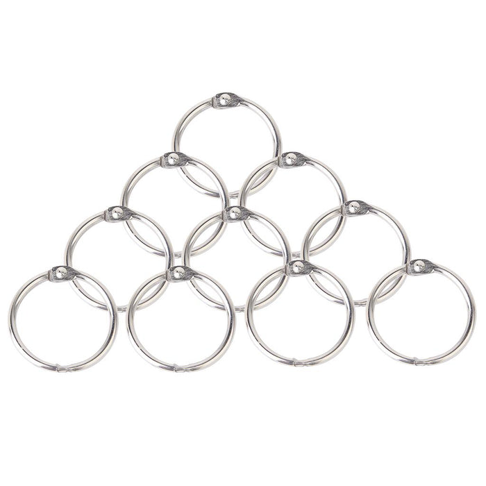 Crofta 10x Hinged Rings for Scrapbooks Albums - 20mm