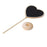 Crofta 1 Piece Wooden Heart-shaped Blackboard with Base