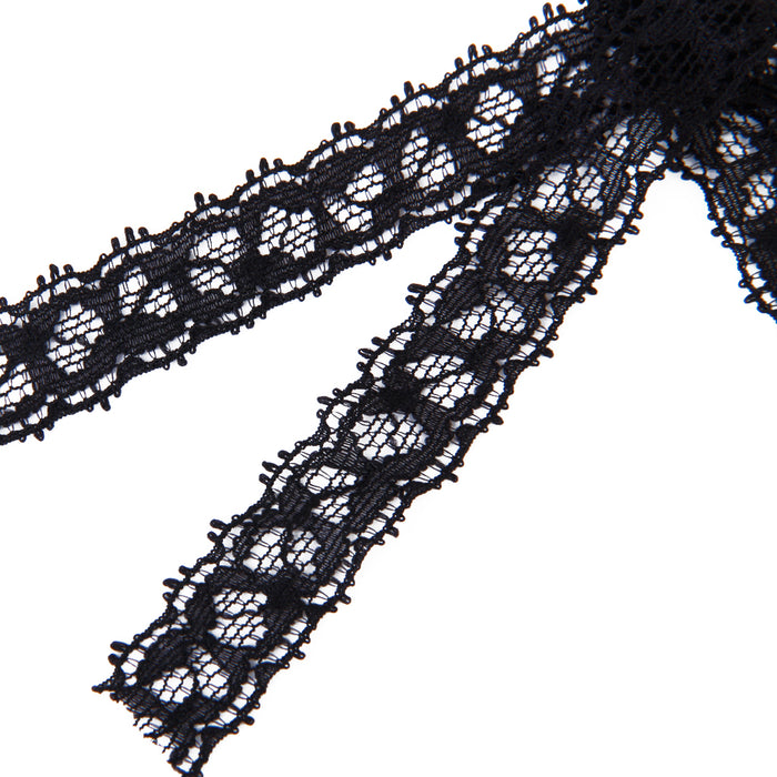 Crofta Gorgeous Venetian Black Lace Eye Mask Masquerade Fancy Dress Party Mask