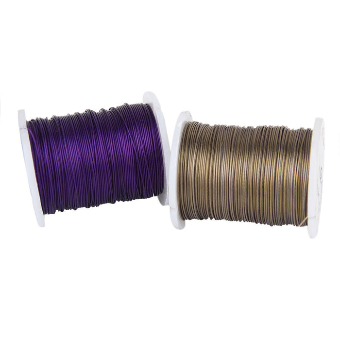 Crofta 10 Rolls Mixed Color Steel Beading Wire Thread String 0.45mm DIY Jewellery Making