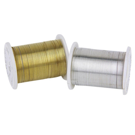 Crofta 10 Rolls Mixed Color Copper Wire Beading Thread String Cord 0.3mm DIY Jewellery Making