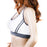 Crofta Women's Padded Racer Back Bra Top Yoga Fitness Sport Vest White L