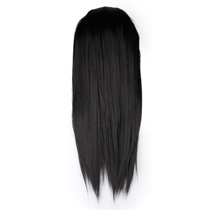 Crofta Women's Full Wigs Long Straight Wig - Black