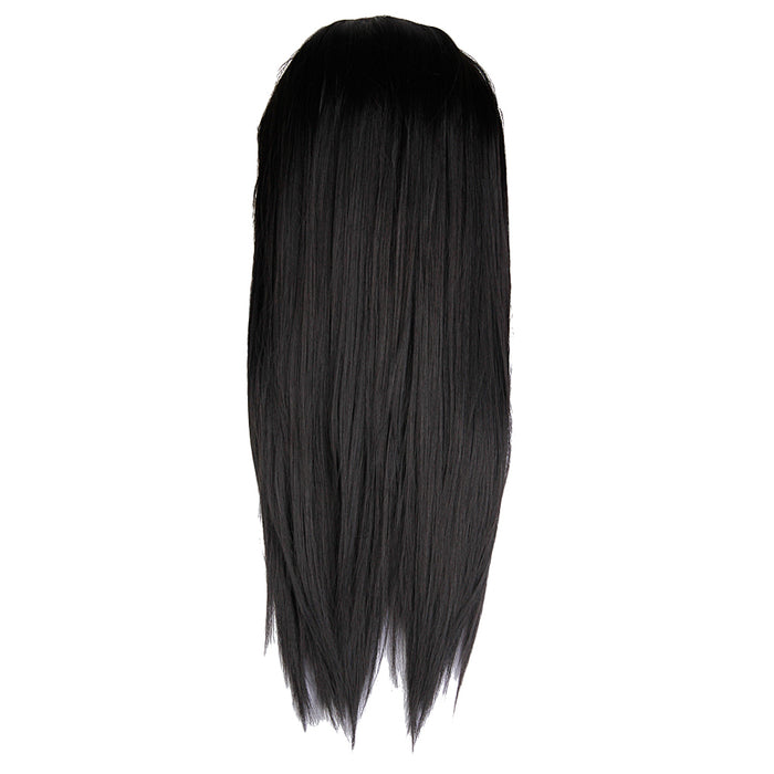 Crofta Women's Full Wigs Long Straight Wig - Black