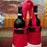 10 Christmas Holiday Santa Pants Double Wine Bottle Tote Gift Bag Candy Bag Size L