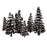 Crofta 16pcs Green Black 2.36 Inch - 4.72 Inch Scenery Landscape Model Trees