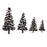 Crofta 16pcs Green Black 2.36 Inch - 4.72 Inch Scenery Landscape Model Trees