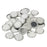 Crofta 100pcs Flat 1" Bottle Caps Linerless Flattened No Liners Silvery