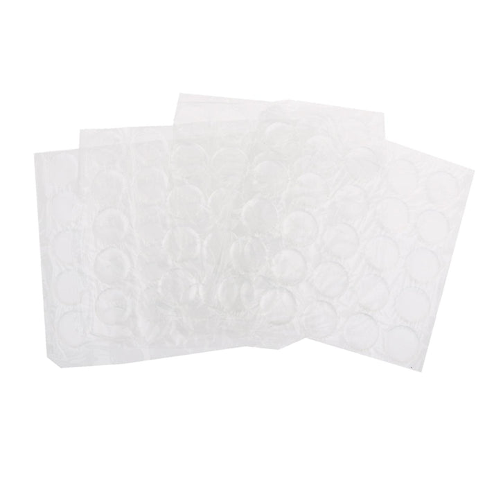 Crofta 100pcs  1" Crystal Clear PVC Adhesive Circles Bottle Cap Stickers