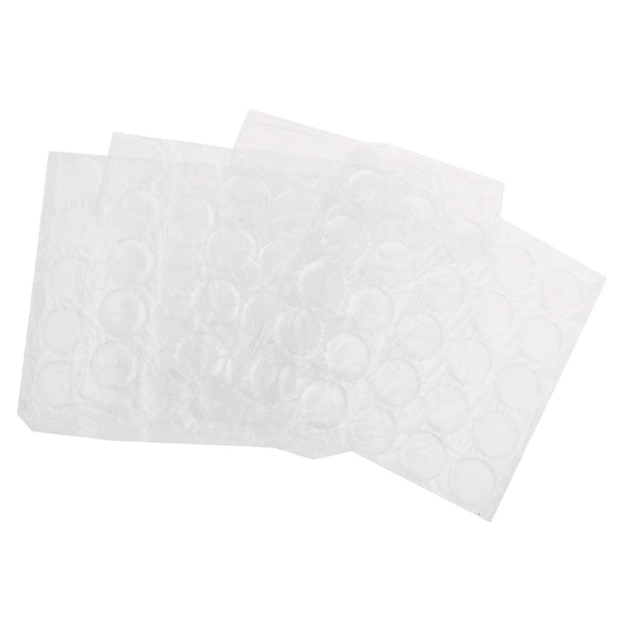 Crofta 100pcs  1" Crystal Clear PVC Adhesive Circles Bottle Cap Stickers