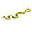 Crofta Yellow and Green Soft Plastic Snake Pretend Play Trick Toys Garden Prank Props