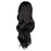 Crofta Women's Full Wigs Long Wavy Wig - Black