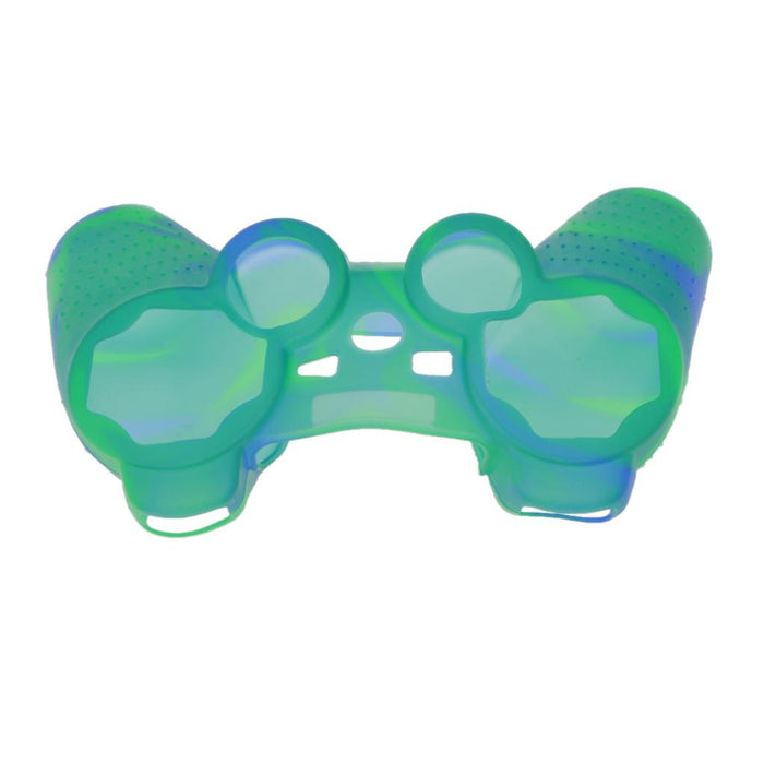 Crofta Silicone Protective Skin Case Cover for Sony PS2 PS3 Controller - Blue-Green