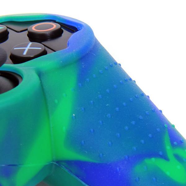 Crofta Silicone Protective Skin Case Cover for Sony PS2 PS3 Controller - Blue-Green