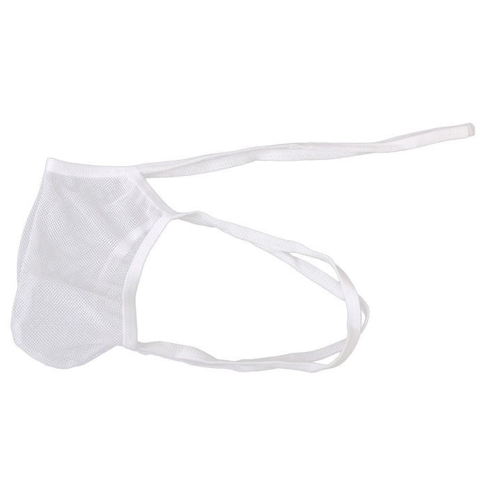 White Men Sexy Thong Mesh Design G-string T-back Underwear Nightwear Panty