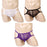 White Men Sexy Thong Mesh Design G-string T-back Underwear Nightwear Panty