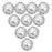 Crofta 10pcs Crystal White Faux Pearl Button 21mm Flatback Embellishment