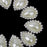 Crofta 10pcs Teardrop Crystal Beige Faux Pearl Button Flatback Embellishment 20mm x 25mm