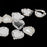 Crofta 10 Pieces Beige Heart Shape Crystal Pearl Buttons Flatback Embellishment 20x25mm