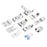 Crofta 11pcs Multifunction presser feet for Brother Singer Domestic Sewing Machine