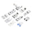 Crofta 11pcs Multifunction presser feet for Brother Singer Domestic Sewing Machine