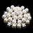 Crofta Women Girls Ladies Fashionable Crystal Faux Pearl Brooch Pin Wedding Bridal Supplies