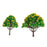 Crofta 10pcs Model Tree with Yellow Flower for Railroad Scenery/Diorama