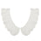 Crofta 1pair White Flower DIY Lace Collar Sewing Craft Neckline Trimming Decoration