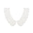 Crofta 1pair White Flower DIY Lace Collar Sewing Craft Neckline Trimming Decoration