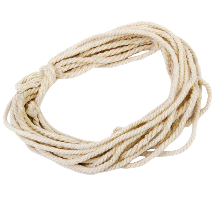 Crofta 1 x 30M Natural DIY Braided Cotton Rope Cord String Dress Craft Decor 3mm