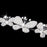 Crofta Women Girls Fashionable Faux Pearl Shiny Rhinestone Headband Tiara Headwear Hair Ornaments Silver