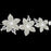 Crofta Women Girls Fashionable Faux Pearl Shiny Rhinestone Headband Tiara Headwear Hair Ornaments Silver