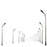 Crofta 10 x Model Street Lamp Lights Single Head for Model Train Layout Scenery