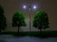 Crofta 10pcs Model Street Lamp Lights Double Head for Model Train Layout Scenery