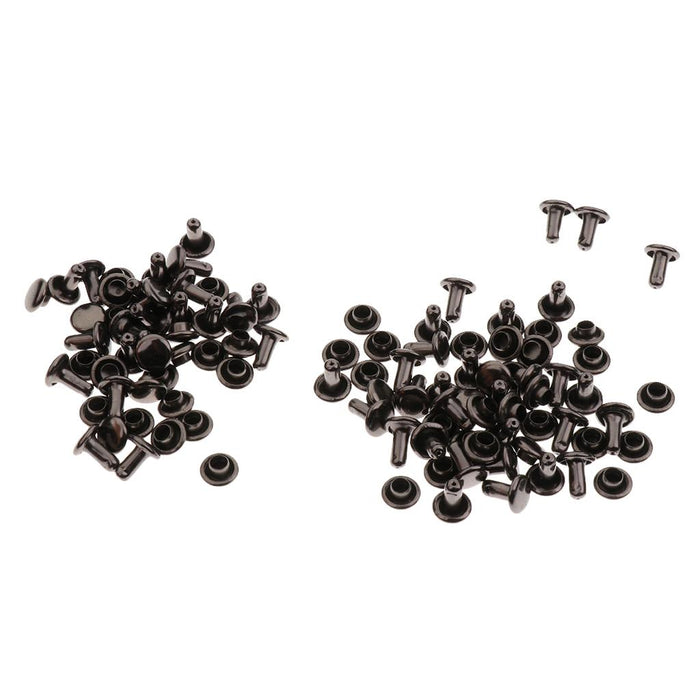 Crofta 100Set Double Sided Rivets Fasteners Studs Button Sewing Leather craft Jeans