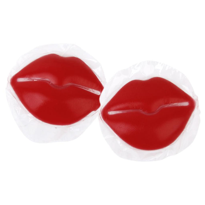 Women's Sexy Silicone Gel Red Lips Shaped Nipple Covers Breast Stickers